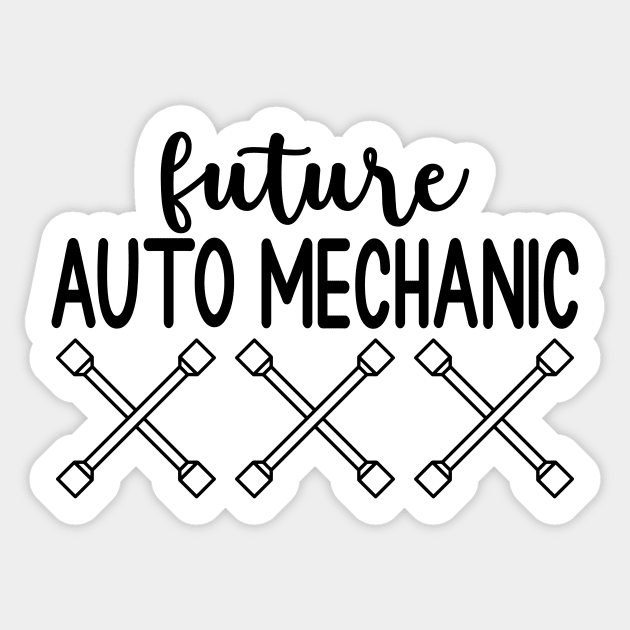 Future Auto Mechanic Sticker by HaroonMHQ